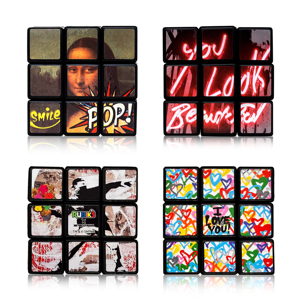 MR. BRAINWASH 'MBW x Rubik's' (2024) SET of 4 Designer Art Toys - Signari Gallery