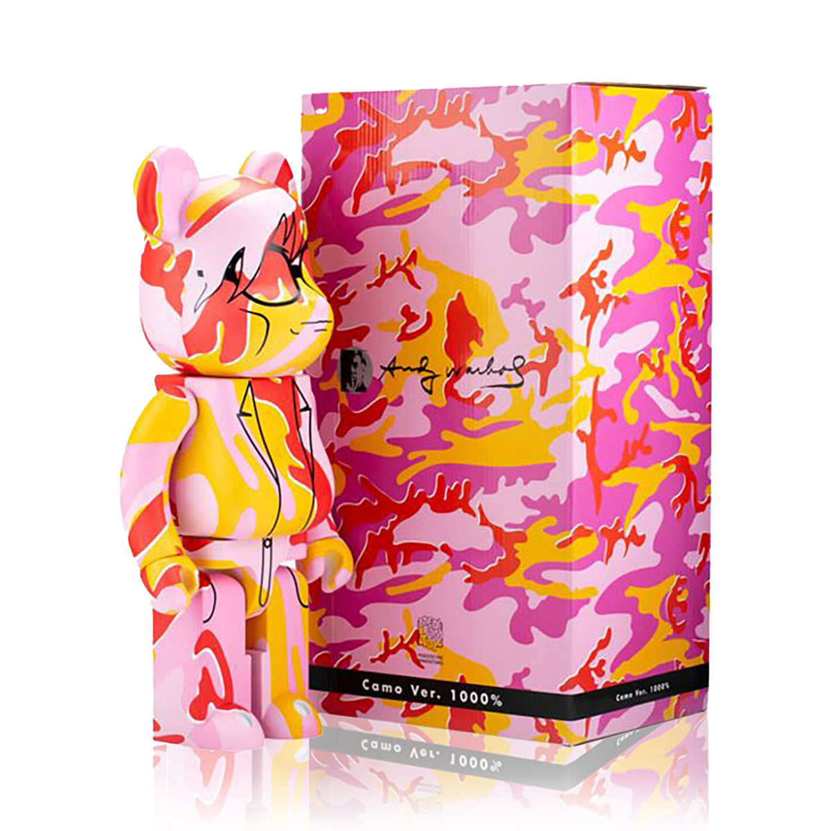 BE@RBRICK ANDY WARHOL Flowers 1000％ Medicom Toy BEARBRICK Andy Warhol Flowers Set 100% And 400