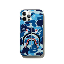 Load image into Gallery viewer, BAPE 'ABC Camo Shark' (2021) iPhone 12/12 Pro Case (blue) - Signari Gallery