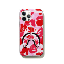 Load image into Gallery viewer, BAPE 'ABC Camo Shark' (2021) iPhone 12/12 Pro Case (pink) - Signari Gallery