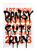 BANKSY x GoMA 'Cut and Run' (2023) Authentic Original Show Poster SET - Signari Gallery