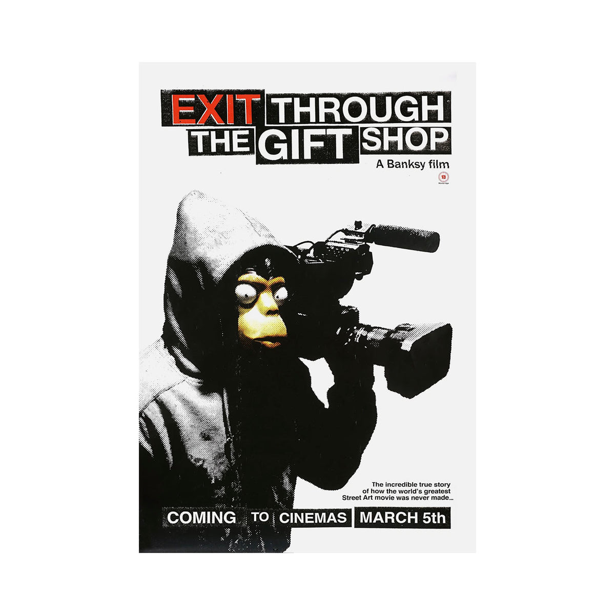 BANKSY 'Exit Through the Gift Shop' (2010) Reproduction Oversized Disp