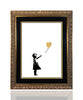 BANKSY 'Girl with Balloon' (2021) Custom Framed Replica Screen Print (gold) - Signari Gallery