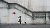 BANKSY 'Girl with Balloon' (2021) Custom Framed Replica Screen Print (gold) - Signari Gallery