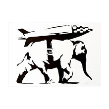 Load image into Gallery viewer, BANKSY (after) 'Heavy Weaponry' (2021) REPLICA Screen Print (#11) - Signari Gallery