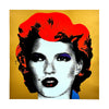 BANKSY 'Kate Moss' (2006) Custom Framed REPRODUCTION Screen Print (apr./gold) - Signari Gallery