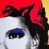 BANKSY 'Kate Moss' (2006) Custom Framed REPRODUCTION Screen Print (apr./gold) - Signari Gallery