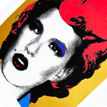 Load image into Gallery viewer, BANKSY 'Kate Moss' (2006) Custom Framed REPRODUCTION Screen Print (apr./gold) - Signari Gallery