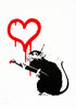 BANKSY 'Love Rat' (2004) REPRODUCTION Screen Print (AP) - Signari Gallery