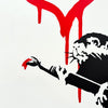 BANKSY 'Love Rat' (2004) REPRODUCTION Screen Print (AP) - Signari Gallery
