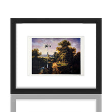 Load image into Gallery viewer, BANKSY 'Modified Oil Painting #12' (2005) Framed Original "Crude Oils" Postcard