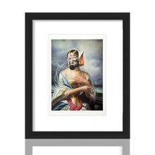 Load image into Gallery viewer, BANKSY 'Modified Oil Painting #14' (2005) Framed Original "Crude Oils" Postcard