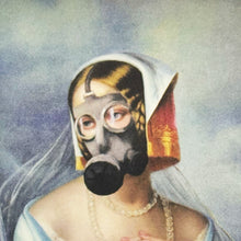 Load image into Gallery viewer, BANKSY 'Modified Oil Painting #14' (2005) Framed Original "Crude Oils" Postcard