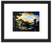 Load image into Gallery viewer, BANKSY 'Modified Oil Painting #18' (2005) Framed Original "Crude Oils" Postcard