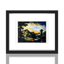Load image into Gallery viewer, BANKSY 'Modified Oil Painting #18' (2005) Framed Original "Crude Oils" Postcard