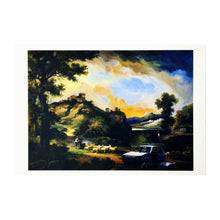 Load image into Gallery viewer, BANKSY 'Modified Oil Painting #18' (2005) Framed Original "Crude Oils" Postcard