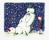 BANKSY 'Santa's Ghetto: Rude Snowman' (2003) Rare Original Christmas Card - Signari Gallery