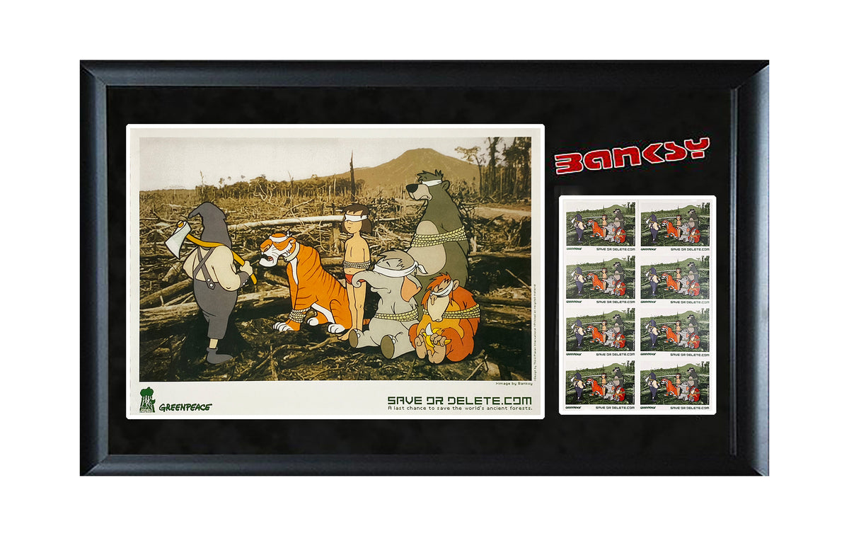 BANKSY 'Greenpeace: Save or Delete' (2002) Lithograph Poster