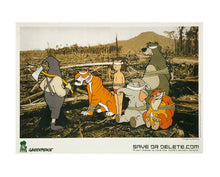 Load image into Gallery viewer, BANKSY 'Save or Delete' (2002) Framed Greenpeace Litho + Decal SET - Signari Gallery