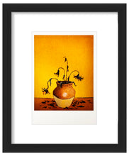 Load image into Gallery viewer, BANKSY 'Sunflowers from Petrol Station' (2005) Framed Original "Crude Oils" Postcard