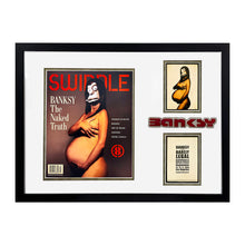 Load image into Gallery viewer, BANKSY 'The Naked Truth/Barely Legal' (2006) Custom Framed Magazine + Show Card - Signari Gallery