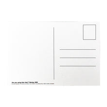 Load image into Gallery viewer, BANKSY 'Are You Using this Chair' (2005) Framed Original "Crude Oils" Postcard