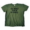 BANKSY 'The Worst View in the World' (2020) Screen Print Original "Walled Off Hotel" T-shirt (XL) - Signari Gallery