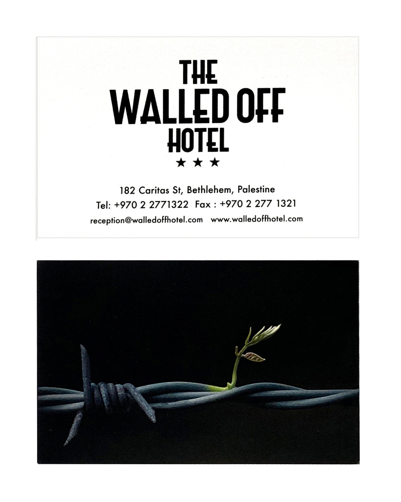 BANKSY 'Walled Off Hotel' (2017) Original Business Card - Signari Gallery