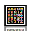 BEN EINE 'Circus Alphabet' (2017) Framed Hand-Signed Lenticular Card (black) - Signari Gallery
