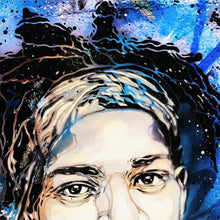 Load image into Gallery viewer, C215 'Blue Basquiat' (2020) RARE Custom Framed Giclée Print - Signari Gallery