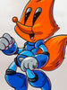 CHEESE ARNON 'Mega Fox' (2023) RARE AP 16-Color Screen Print - Signari Gallery