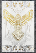 Load image into Gallery viewer, CHRIS SAUNDERS 'White Owlage' (2014) Rare Custom Framed Screen Print - Signari Gallery