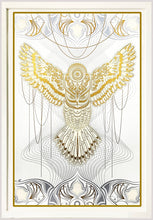 Load image into Gallery viewer, CHRIS SAUNDERS 'White Owlage' (2014) Rare Custom Framed Screen Print - Signari Gallery