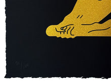 Load image into Gallery viewer, CLEON PETERSON 'Nowhere Man' (2024) Screen Print (black/gold) - Signari Gallery