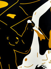Load image into Gallery viewer, CLEON PETERSON 'Revolution is a Mother Who Eats its Children' (2024) Tondo Screen Print (black) - Signari Gallery
