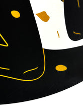 Load image into Gallery viewer, CLEON PETERSON 'Revolution is a Mother Who Eats its Children' (2024) Tondo Screen Print (black) - Signari Gallery