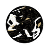 CLEON PETERSON 'Revolution is a Mother Who Eats its Children' (2024) Tondo Screen Print (black) - Signari Gallery