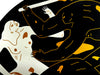 CLEON PETERSON 'Revolution is a Mother Who Eats its Children' (2024) Tondo Screen Print (black) - Signari Gallery