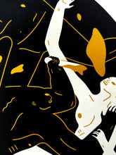 Load image into Gallery viewer, CLEON PETERSON 'Revolution is a Mother Who Eats its Children' (2024) Tondo Screen Print (black) - Signari Gallery