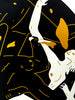 CLEON PETERSON 'Revolution is a Mother Who Eats its Children' (2024) Tondo Screen Print (black) - Signari Gallery