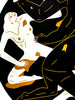 CLEON PETERSON 'Revolution is a Mother Who Eats its Children' (2024) Tondo Screen Print (black) - Signari Gallery