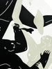 CLEON PETERSON 'Revolution is a Mother Who Eats its Children' (2024) Tondo Screen Print (white) - Signari Gallery