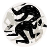 CLEON PETERSON 'Revolution is a Mother Who Eats its Children' (2024) Tondo Screen Print (white) - Signari Gallery