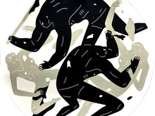 Load image into Gallery viewer, CLEON PETERSON 'Revolution is a Mother Who Eats its Children' (2024) Tondo Screen Print (white) - Signari Gallery