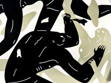 Load image into Gallery viewer, CLEON PETERSON 'Revolution is a Mother Who Eats its Children' (2024) Tondo Screen Print (white) - Signari Gallery