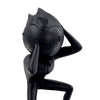 CLEON PETERSON 'World on Fire' (2021) Black Matte Resin Designer Art Sculpture - Signari Gallery