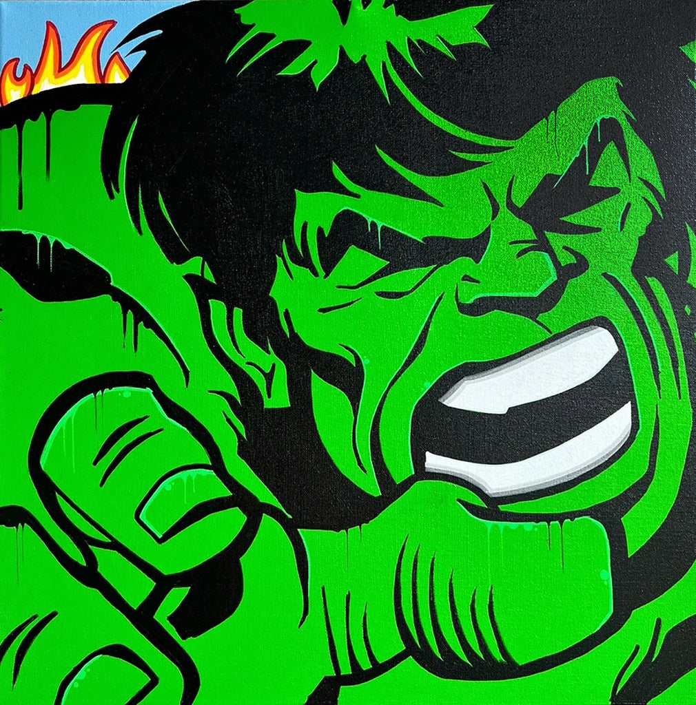 DVERSO 'Hulk Mania' (2024) Original on 3D Canvas - Signari Gallery