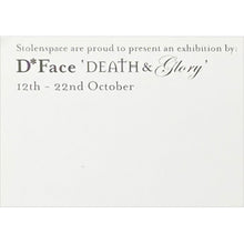 Load image into Gallery viewer, D*FACE 'Death & Glory Tenner' (2006) Framed Original Show Promo - Signari Gallery
