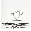 D*FACE 'Lucky in Love' (2024) RARE Hand-Signed Framed Valentine's Card - Signari Gallery