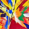 DAMIEN HIRST 'Beautiful, Childish, Expressive...' (2011) Framed Rare Original Spin Painting Card - Signari Gallery